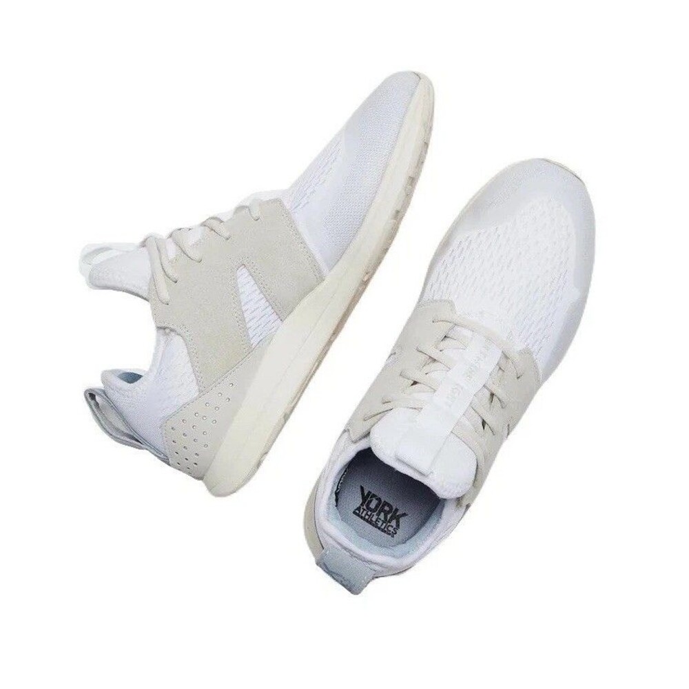 NEW York Athletics x Aly Raisman Womens Size 5.5 Frank Trainer Sneaker Bone Gray